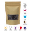 500g Window Kraft Paper Stand Up Pouch/Bag with Zip Lock [SP5]