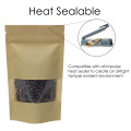 100g Window Kraft Paper Stand Up Pouch/Bag with Zip Lock [SP9]