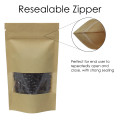 100g Window Kraft Paper Stand Up Pouch/Bag with Zip Lock [SP9]
