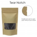 1kg Window Kraft Paper Stand Up Pouch/Bag with Zip Lock [SP6]