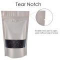 40g Window Silver Matt Stand Up Pouch/Bag with Zip Lock [SP1] 