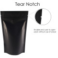 70g Black Matt Stand Up Pouch/Bag with Zip Lock [SP2]