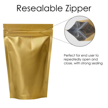 70g Gold Matt Stand Up Pouch/Bag with Zip Lock [SP2]