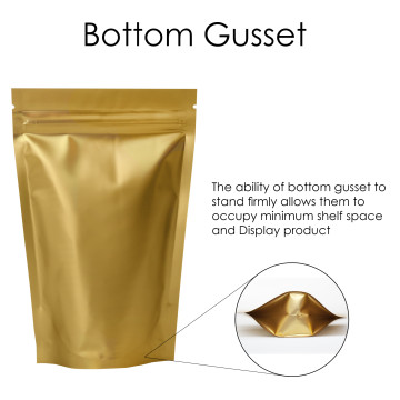 70g Gold Matt Stand Up Pouch/Bag with Zip Lock [SP2]